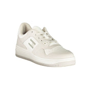 White Polyurethane Men Sneaker