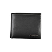 Black Polyurethane Men Wallet