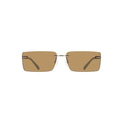 Beige Metal Women Sunglass