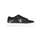 Black Polyurethane Men's Sneaker