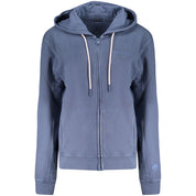 Blue Cotton Women Sweater