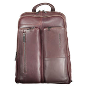 Brown Leather Men Backpack