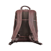 Brown Leather Men Backpack