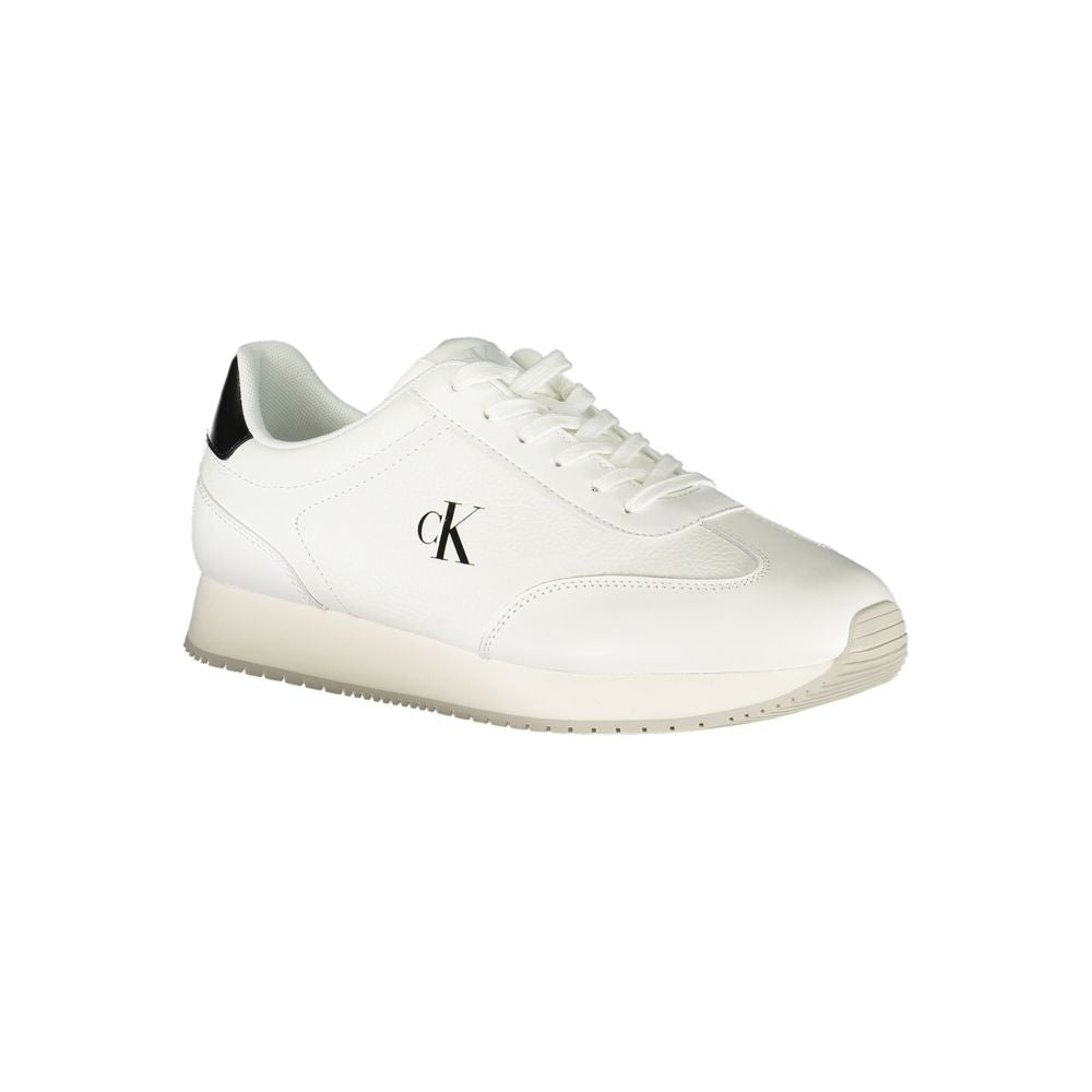 Bianco Polyurethane Men Sneaker