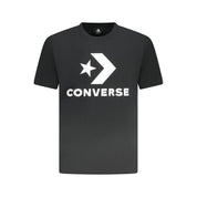 Black Cotton Men T-Shirt