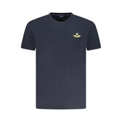 Blue Cotton Men T-Shirt