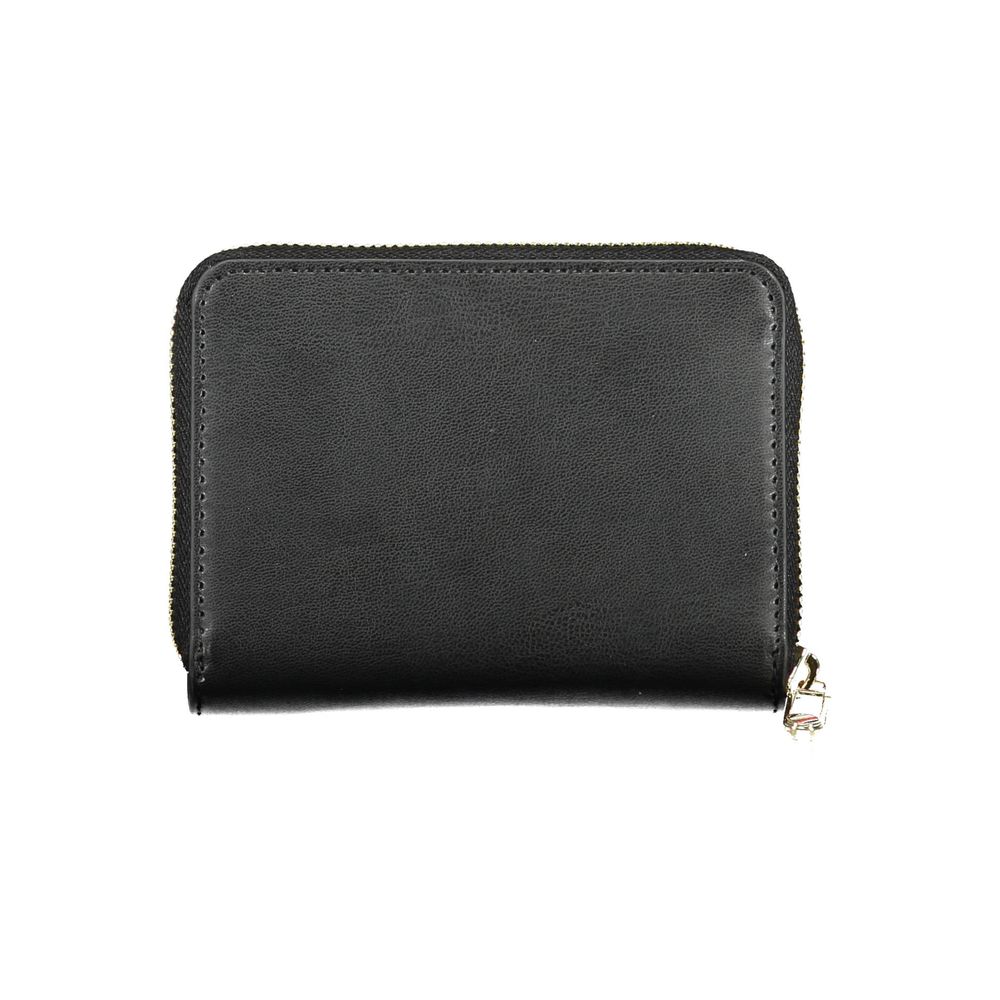 Black Polyurethane Women Wallet
