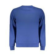 Blue Cotton Men Sweater