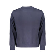 Blue Cotton Men Sweatshirt