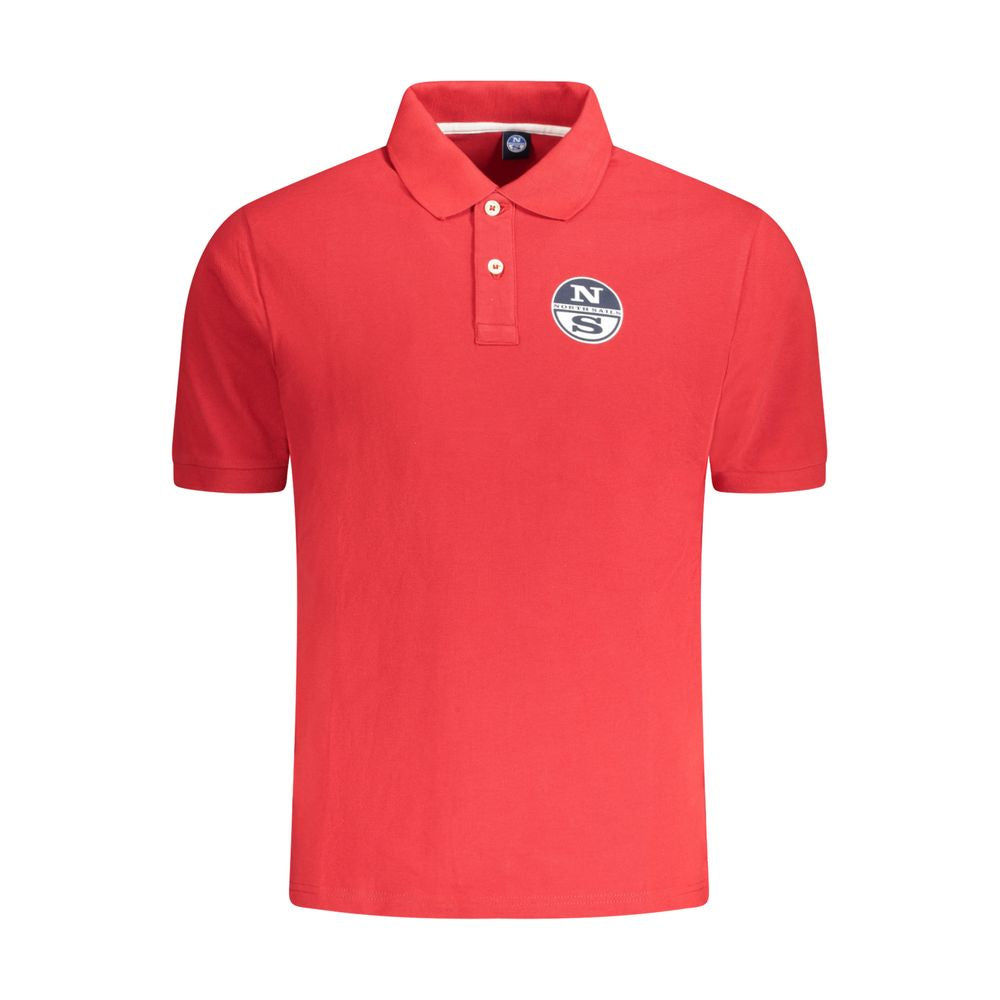 Red Cotton Men Polo