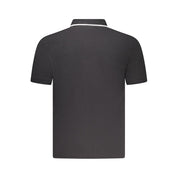 Black Cotton Mens Polo Shirt