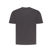 Black Cotton Men T-Shirt
