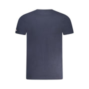 Blue Cotton Men T-Shirt