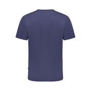 Blue Cotton Men T-Shirt