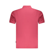 Red Cotton Men Polo Shirt