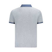 Blue Cotton Polo Shirt