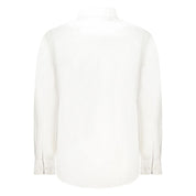 White Cotton Men Shirt