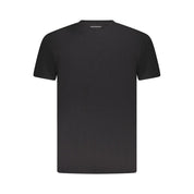 Black Cotton Men T-Shirt