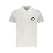 White Cotton Men Polo Shirt