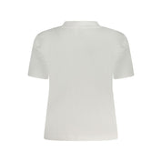 White Cotton Women T-Shirt