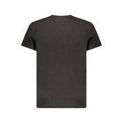Black Cotton Men T-Shirt