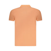 Pink Cotton Men Polo Shirt