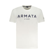 White Cotton Men T-Shirt
