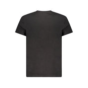 Black Cotton Men T-Shirt