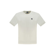 White Cotton Men T-Shirt