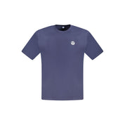 Blue Cotton Men T-Shirt