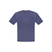 Blue Cotton Men T-Shirt