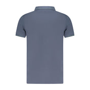 Blue Cotton Polo Shirt