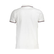 White Cotton Men Polo Shirt