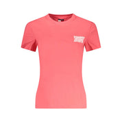Pink Cotton Women T-Shirt