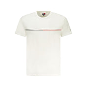 White Cotton Mens T-Shirt