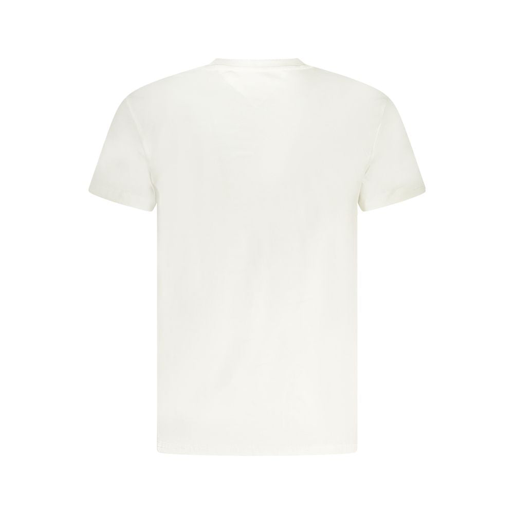 White Cotton Mens T-Shirt