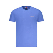Blue Cotton Men T-Shirt
