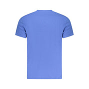 Blue Cotton Men T-Shirt