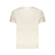 Beige Cotton Men's T-Shirt