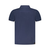 Blue Cotton Polo Shirt
