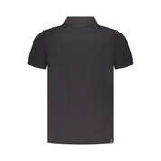 Black Cotton Polo Shirt