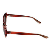 Burgundy Plastic Sunglasses