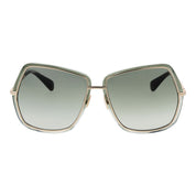 Green Metal Sunglasses
