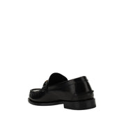 Black Calf Leather Bos Taurus Slip-On Loafers