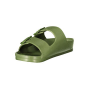 Green Plastic Men Sandal