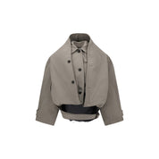 Reverse hooded Trench Coat