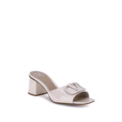 Beige Calf Leather Bos Taurus Sandals