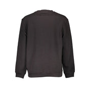 Black Cotton Men Sweater