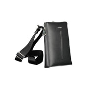 Black Polyester Shoulder Bag