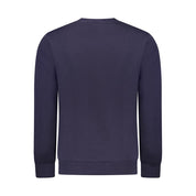Blue Cotton Men Sweater